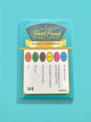 TRIVIAL PURSUIT - Family Edition Cards For Older Players (1995) - NEW & SEALED - Image 1 of 3
