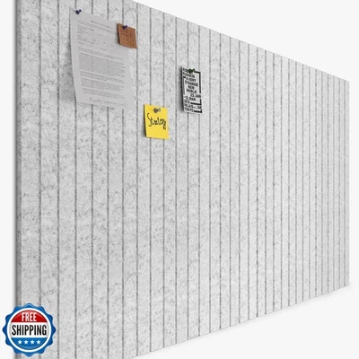 Felt Cork Board for Wall, 12 Pack Large Bulletin Board, Slat Wall - Image 1 of 4