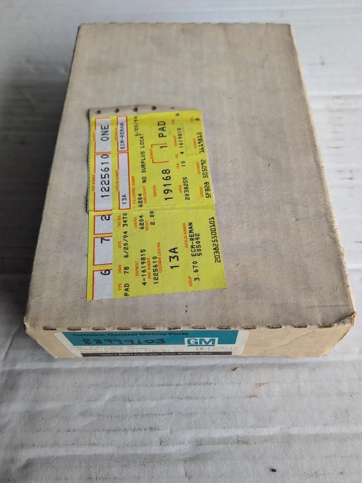 Nuevo 1225610 Genuino GM Chevy Camaro o Pontiac Firebird 1982 pcm ecu ecm  Foto 1 de 4