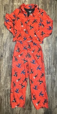 Marvel 2 piece Spiderman winter fleece pajamas set boys 10 - Image 1 of 4