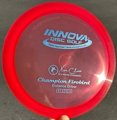 Innova Champion Firebird - FLAT 12x KC Swoosh Ken Climo Disc Golf Driver - Image 1 of 4