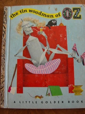 1952 L. Frank Baum TIN WOODMAN OF OZ Little Golden Book 1st Edition -EUC - Image 1 of 3