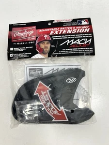 Rawlings Negro Ajustable LHB Bateadores Casco Pieza de Extensión Para Serie Mach - Imagen 1 de 4