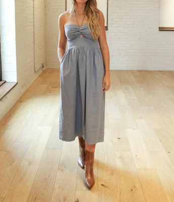 Maxi Vestido Halter Retorcido Miou Muse Talla S Foto 1 de 4