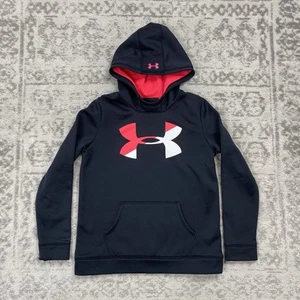 Under Armour Storm Hoodie Loose Fit Sweatshirt Coldgear Youth Size Large - Picture 1 of 5