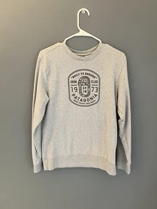 Patagonia Sweatshirt Mens Size S Gray Built Endure Iron Works Ironmongers Badge - Picture 1 of 4