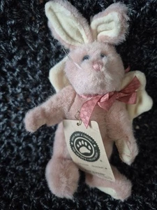 Boyds Bears Bunny Josie Hopkins Pink Plush- Rare- Retired( Jointed Rotation) - Picture 1 of 2
