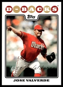 2008 Topps Jose Valverde Arizona Diamondbacks #180 - Picture 1 of 2