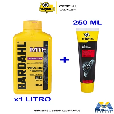 1 LITRO BARDAHL MTF 75W90 OLIO TRASMISSIONI CAMBIO MANUALE + 250 ML T&D ADDITIVE - Immagine 1 di 4