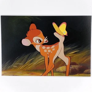 Bambi Postcard Butterfly Disney Animation Collection 100 Characters Clearance - Picture 1 of 2