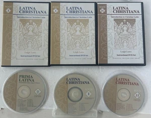 Latina Christiana Book 1 & 2  Flashcard & 12 DVD Lot - Picture 1 of 3