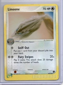 Pokemon Sandstorm Linoone #44/100 Uncommon Reverse Holo Vintage E-Reader - Picture 1 of 2