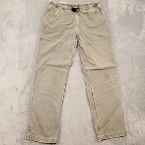 Gramicci Pants Mens Medium Khaki G Pant Elastic Waist Integrated Belt Climbing - Picture 1 of 24