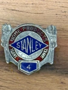 Pin de servicio de empleados vintage Stanley Home Products 4 años Sterling - Imagen 1 de 7