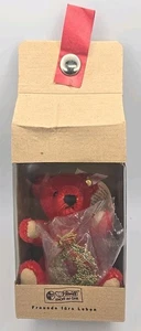 Steiff 2001 Stechpalme beerenrot Teddybär Weihnachtsschmuck 666490 ungeöffnet U31512 - Bild 1 von 7