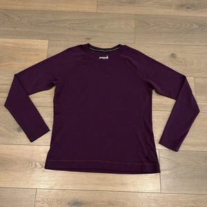 SMARTWOOL Purple Iris Heather Classic Thermal Merino Base Layer Crew Shirt Sz XL - Picture 1 of 16