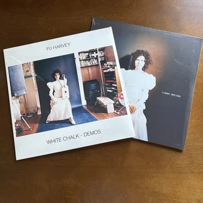 PJ HARVEY White Chalk & White Chalk Demos vinyl LPs NEW SEALED MINT - Image 1 of 4
