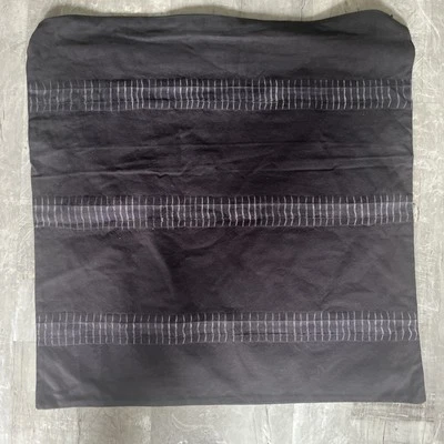 Crate & Barrel Pillow Cover Case  23 x 23 in Cotton Antibes Tie Dye Charcoal - Image 1 of 4