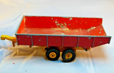 Matchbox King Size K- 3 TANDEM AXLE FARM CONSTRUCTION TIPPING TRAILER TOY 1970 - Image 1 of 4