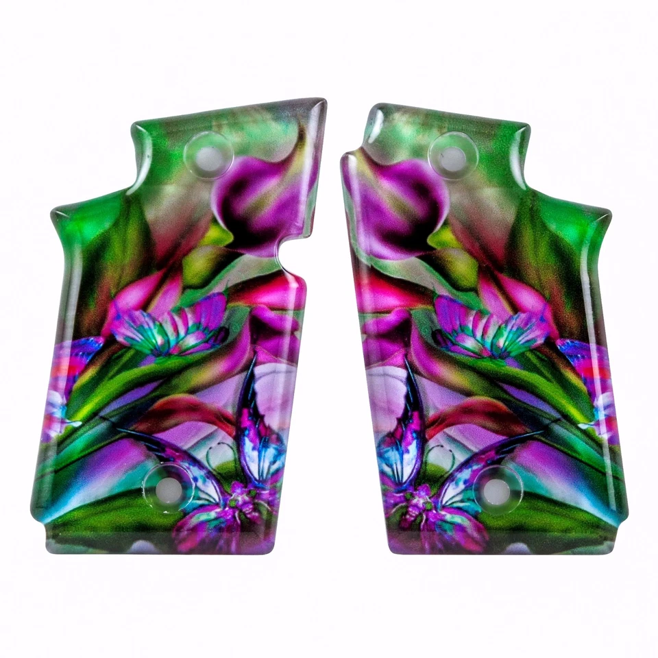 Custom P938 Ambidextrous SPD Acrylic Grips Butterflies - Image 1 of 1