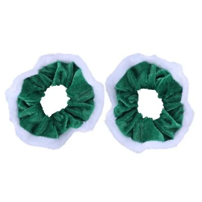 Velvet & Fur Hair Scrunchies for Women and Girls Set of 2 - Image 1 of 4