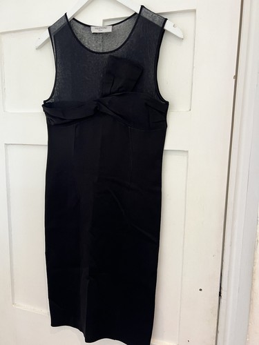 Abito principale Valentino piccolo ""bodycon"" nero UK6 8