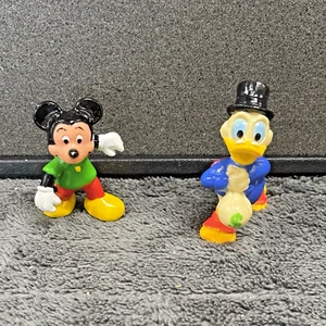 Vintage 1991 Kelloggs Scrooge McDuck and Walt Disney Mickey 2 1/4" PVC Figures - Picture 1 of 7