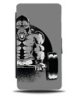Weightlifting Gorilla Flip Wallet Case Gorillas Gym Muscles 6 Six Pac J801