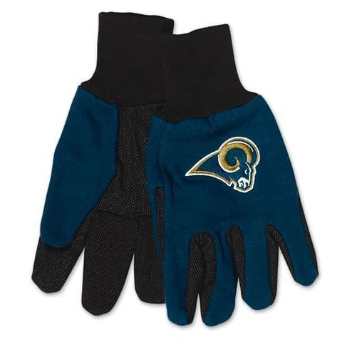 Los Angeles Rams Two Tone Adult Size Gloves Cover