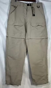 Cabela's pants Convertible Men's 32 Reg Tan Large Nylon Hike Outdoor - Picture 1 of 16