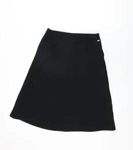 Espirit Womens Black Polyester Swing Skirt Size 8 Zip - Picture 1 of 10