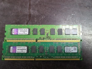 KINGSTON 8GB (2x4GB) PC3-10600U DDR3 DESKTOP RAM KVR1333D3E9S/4G - Picture 1 of 2