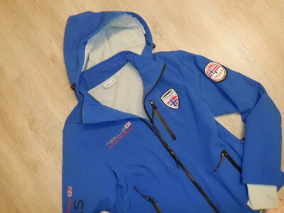 NEBULUS** schöne Softshelljacke leichte Skijacke Wanderjacke M blau Herren TOP!! - Bild 1 von 4