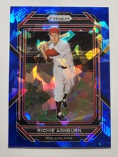 Richie Ashburn 2023 Panini Prizm #281 Blue Ice Parallel Philadelphia HOF