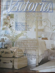Vtg Victoria Magazine JAN 1997 / WINTER WHITE JOURNAL / Home & Garden - Picture 1 of 3