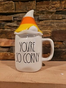 Rae Dunn You're So Corny Gnome Figural Mug In White - Picture 1 of 3