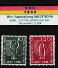 BRD 1955 MiNr: 217-218 postfrischer Satz Briefmarkenausstellung