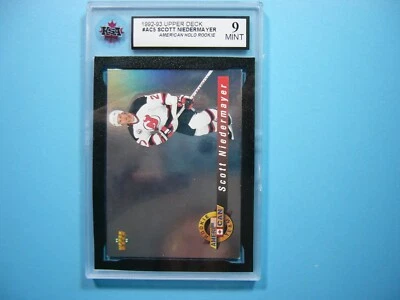 1992/93 UPPER DECK AMERICAN HOLO ROOKIE CARD #AC5 SCOTT NIEDERMAYER KSA 9 UD PS - Imagem 1 de 4