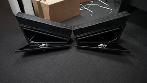 BLACK Aluminium Toolbox Tapered Under Tray 4WD Ute Tool Box 900 L x 230 D x 440 - Picture 1 of 7