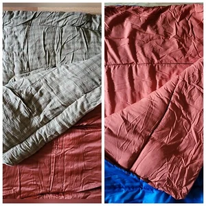 2 Schlafsäcke orange Coleman 39 x 81 & blau Ozark Trail 33 x 77 cooles Wetter - Bild 1 von 18