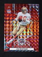 2022 Mosaic Base Red Super Bowl MVPs #296 Joe Montana - San Francisco 49ers