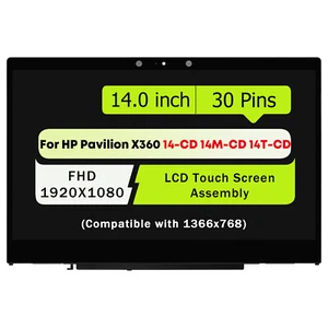 L20551-001 L20552-001 LCD TouchScreen for HP Pavilion x360 14m-cd0xxx 14m-cd1xxx - Picture 1 of 6