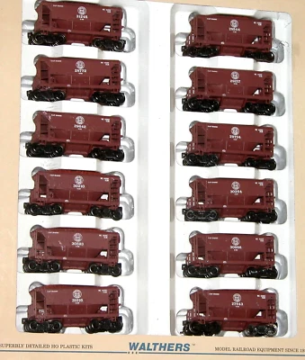 HO WALTHERS 932-4454 ORE CARS 12 PACK DULUTH MISSABE & IRON RANGE DMIR WITH LOAD - Image 1 of 2