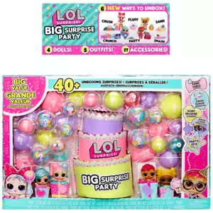 L.O.L. Surprise! Big Surprise Party Pack with 40+ LOL Surprises & 4 x Dolls - Picture 1 of 9