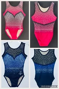 Milly Leotard Girls gymnastics Pink or Blue - Picture 1 of 1