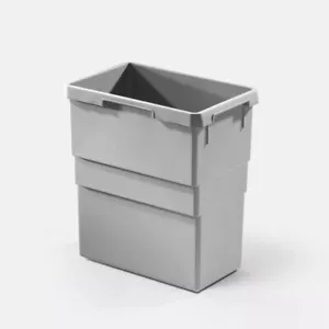 Hailo 29 Liters Replacement Waste Bin Euro Cargo Trash 30.64 Quart Capacity Gray - Picture 1 of 3