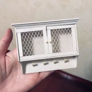 Maßstab 1:12 Puppenhaus Miniatur Wandbehang Aufbewahrungregal Unvollendete Möbel - Bild 1 von 6