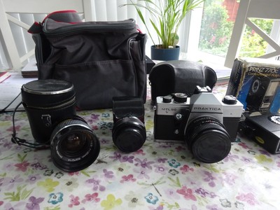 Appareil Photo Reflex Praktica MTL50 Avec Objectif Pentacon 50/1.8 M42 + 2 Objectifs