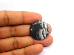 Natural Buffalo Turquoise Cabochon Black Buffalo Loose Gemstone 32 Cts. ME-7468 - Picture 1 of 3