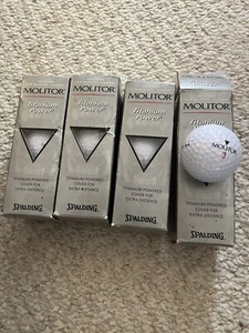 4 Three Pack Spaulding Monitor Titanium Power Golf Balls - Picture 1 of 3